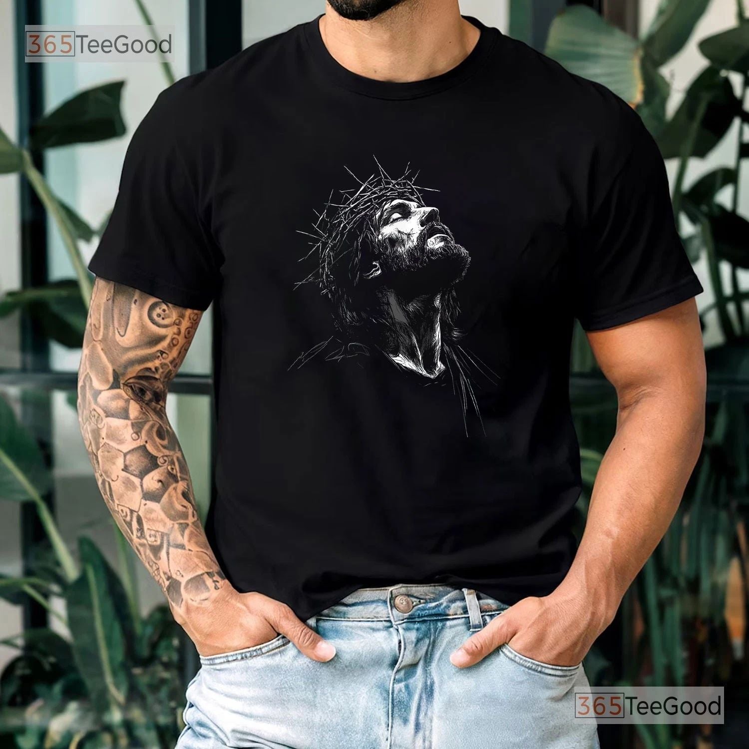 Jesus Christ Religious Faith Shirt, Simple Christian Graphic Tee For Men Unisex T-shirt, Sweatshirt, Hoodie, Long Sleeve Tee - T-Shirt, Sweatshirt, Hoodie