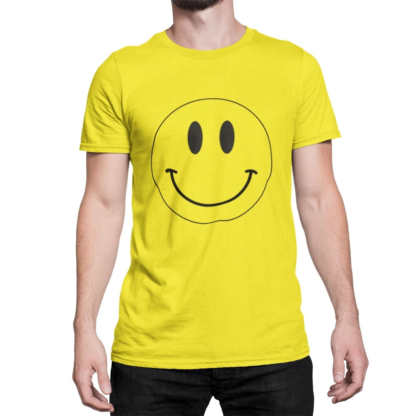 Acid Rave Face Mens  T-Shirt Retro Dance Music Tee 80s 90s Fancy Dress Unisex T-shirt, Sweatshirt, Hoodie, Long Sleeve Tee - T-Shirt, Sweatshirt, Hoodie
