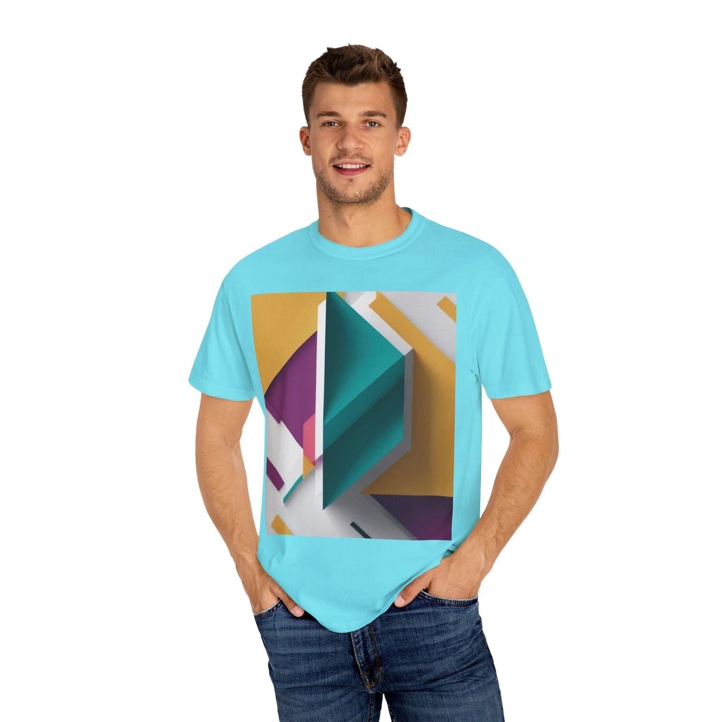 Abstract Art Unisex T-shirt, Colorful Graphic Tee, Modern Art Shirt, Casual Unisex T-shirt, Sweatshirt, Hoodie, Long Sleeve Tee - T-Shirt, Sweatshirt, Hoodie