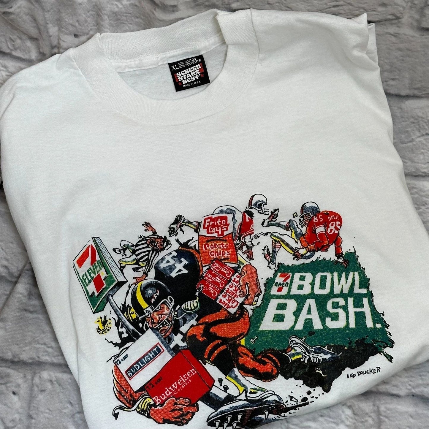 7-11 Bol Bash T-shirt XL Screen Stars Best USA 50/50 Simple Point Mort Drucker Unisex T-shirt, Sweatshirt, Hoodie, Long Sleeve Tee - T-Shirt, Sweatshirt, Hoodie