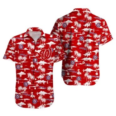 Washington Nationals DC Sunset Paradise Hawaiian Shirt Unisex T-shirt, Sweatshirt, Hoodie, Long Sleeve Tee - T-Shirt, Sweatshirt, Hoodie