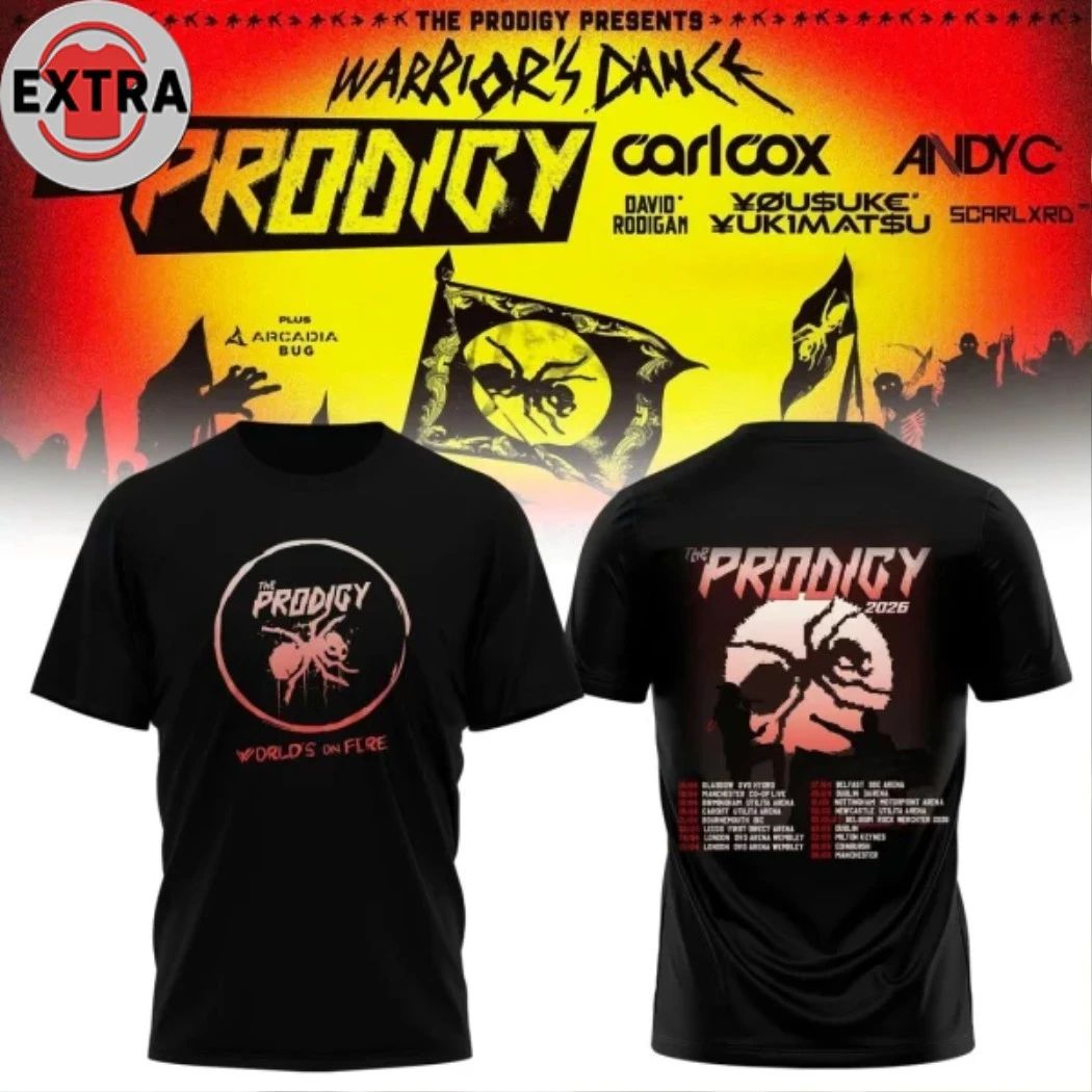 Original The Prodigy 2026 Tour Special Shirt Unisex T-shirt, Sweatshirt, Hoodie, Long Sleeve Tee - T-Shirt, Sweatshirt, Hoodie