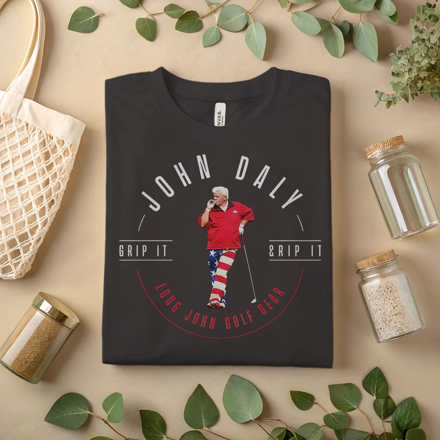 John Daly T-Shirt  Grip It and Rip It Golf Graphic Tee A297 Unisex T-shirt, Sweatshirt, Hoodie, Long Sleeve Tee - T-Shirt, Sweatshirt, Hoodie