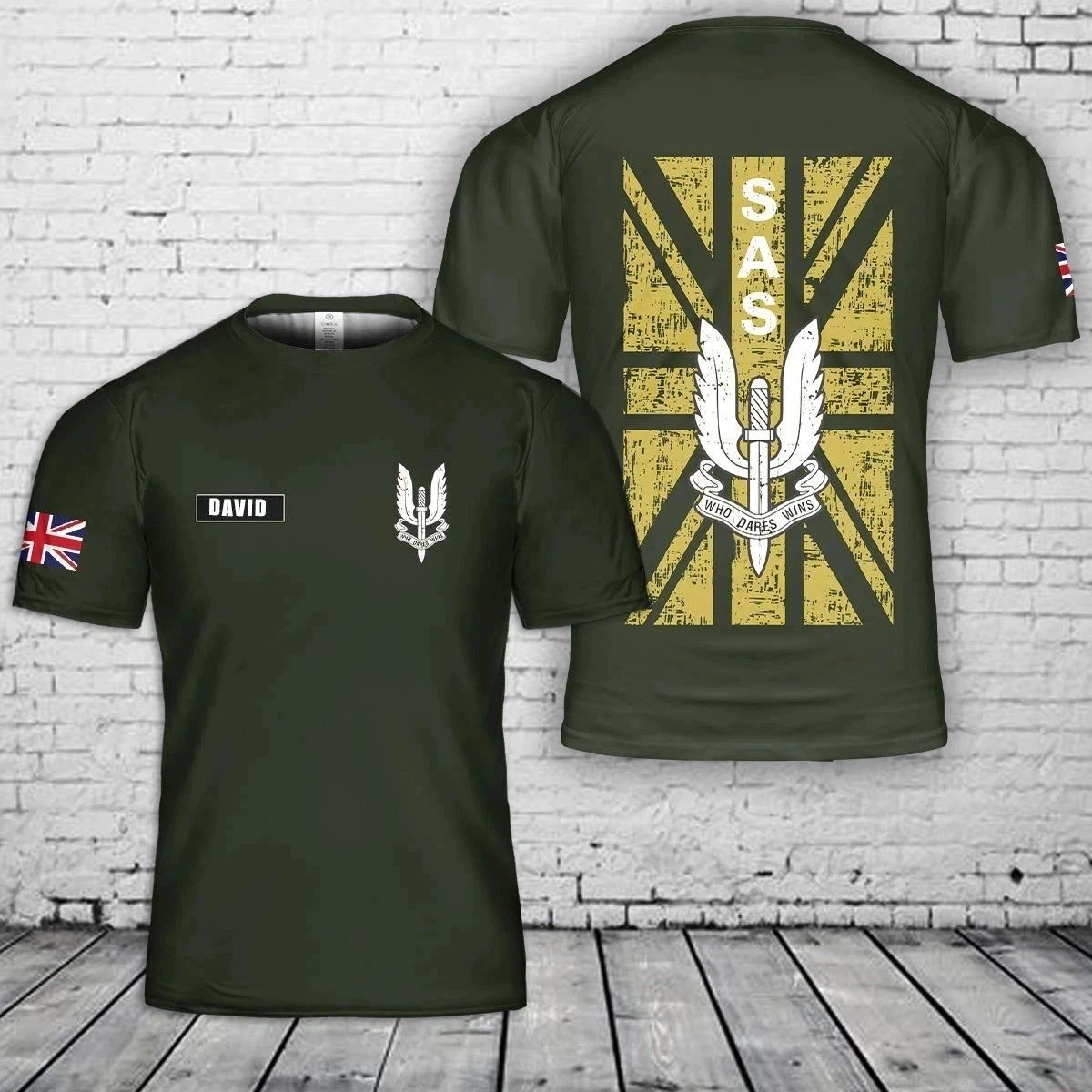 Custom Name Special Air Service (sas) UK Special Forces 3D T-Shirt Unisex T-shirt, Sweatshirt, Hoodie, Long Sleeve Tee - T-Shirt, Sweatshirt, Hoodie