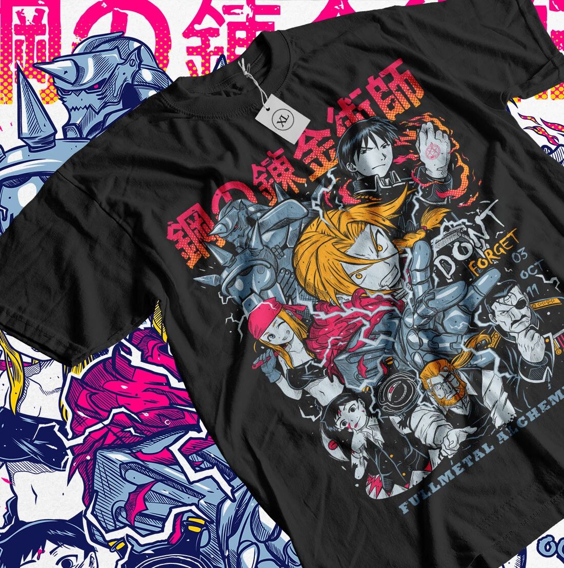 Fullmetal Alchemist T-Shirt Brotherhood Alphonse Elric Anime Gift Shirt All Size Unisex T-shirt, Sweatshirt, Hoodie, Long Sleeve Tee - T-Shirt, Sweatshirt, Hoodie