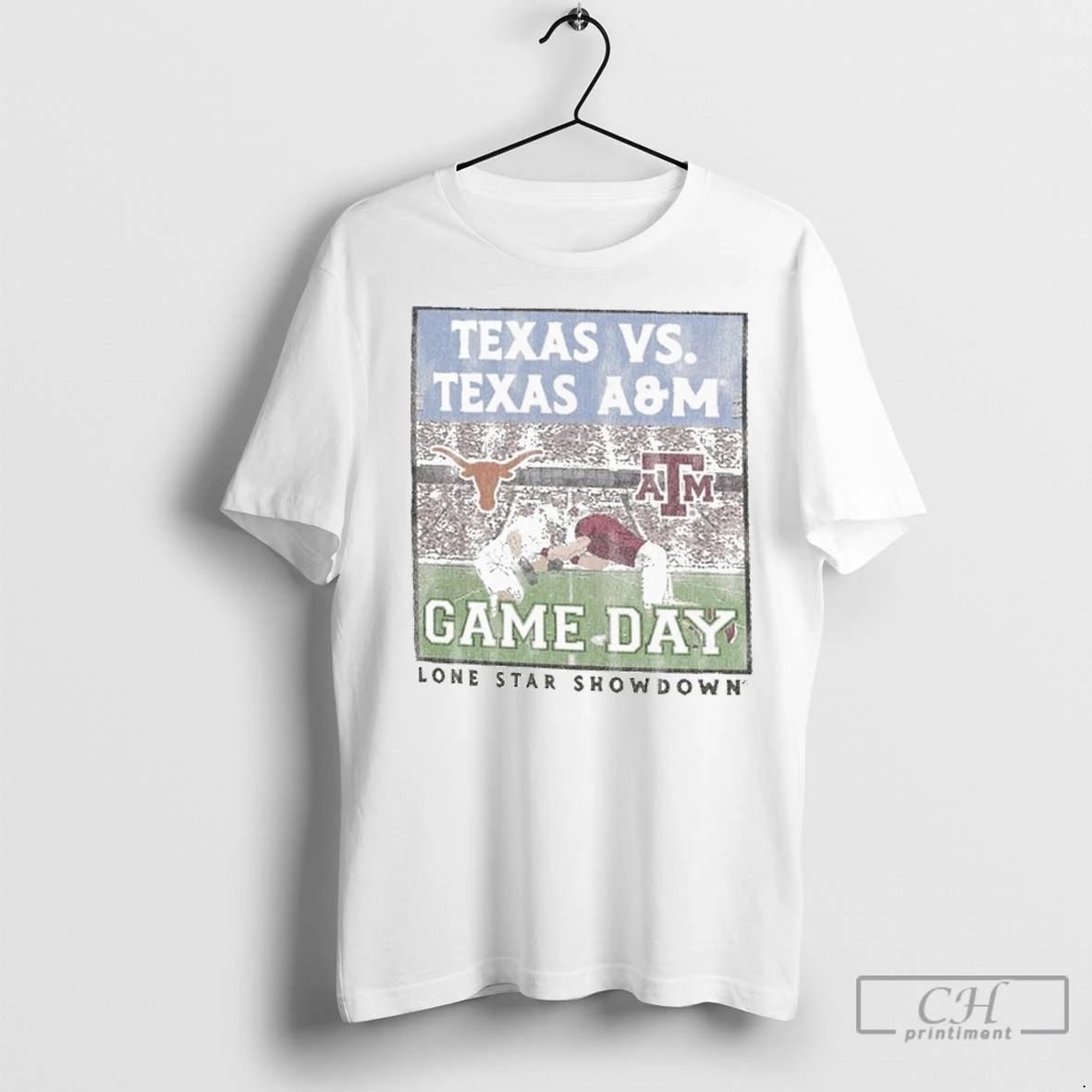 Premium Texas Am Aggies Vs Texas Longhorns Lone Star Showdown Battle Stadium Unisex T-shirt, Sweatshirt, Hoodie, Long Sleeve Tee - T-Shirt, Sweatshirt, Hoodie