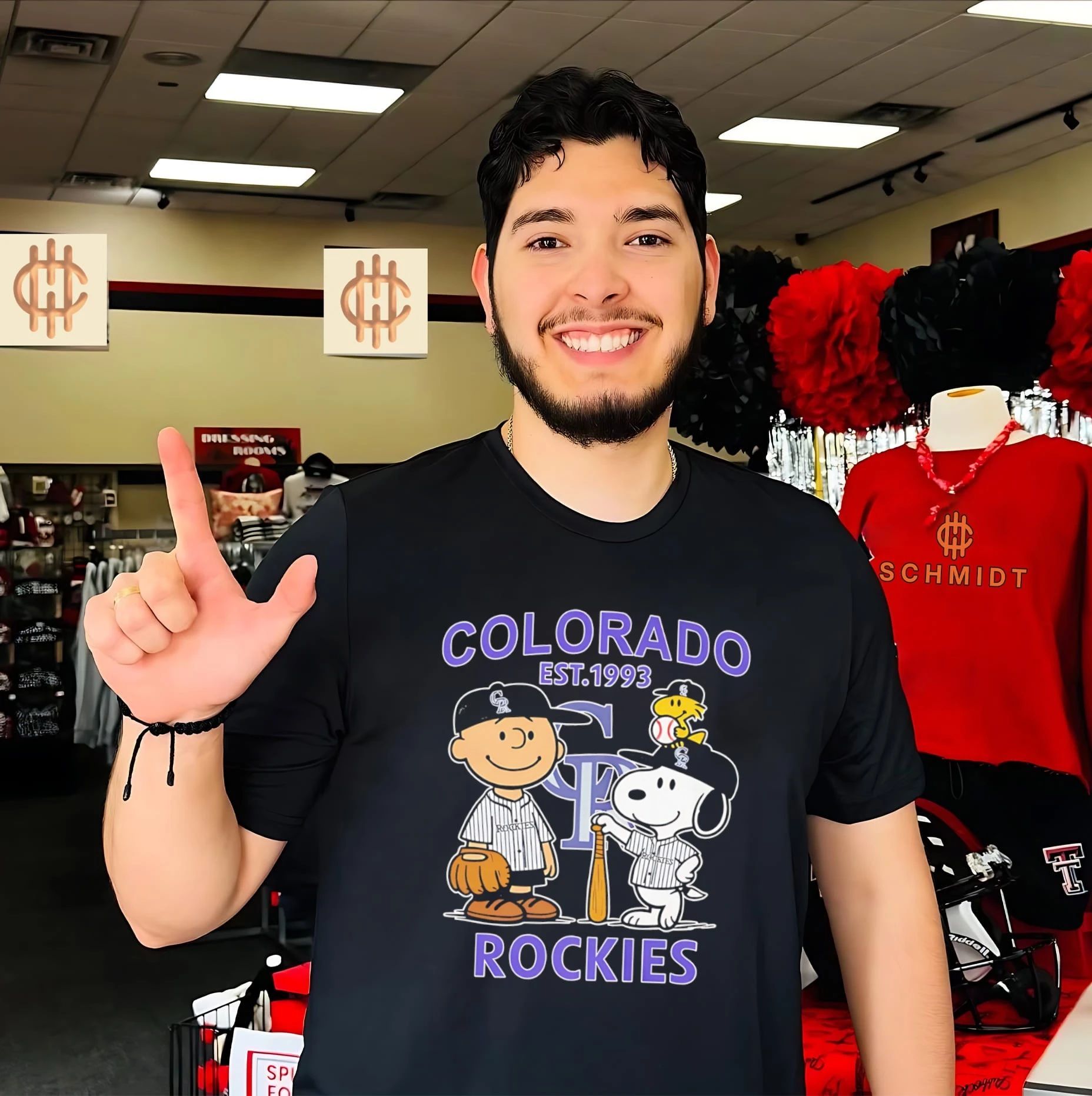 Peanuts x Colorado Rockies est 1993 shirt Unisex T-shirt, Sweatshirt, Hoodie, Long Sleeve Tee - T-Shirt, Sweatshirt, Hoodie
