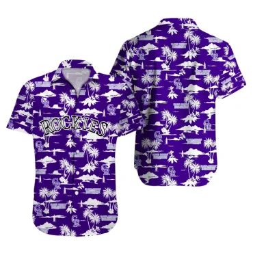 Colorado Rockies Island Getaway Hawaiian Shirt Unisex T-shirt, Sweatshirt, Hoodie, Long Sleeve Tee - T-Shirt, Sweatshirt, Hoodie