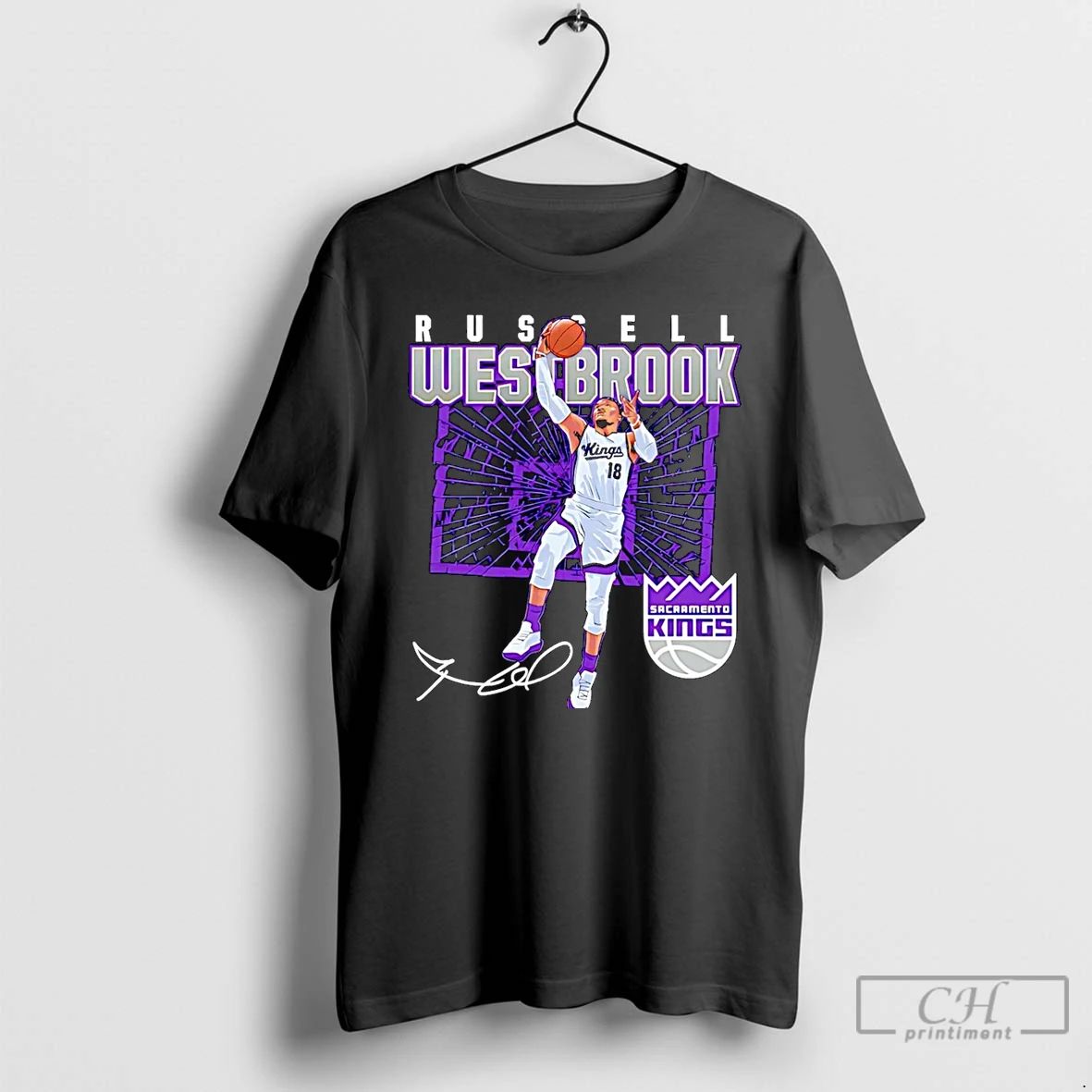 Premium Russell Westbrook Sacramento Kings Shattered Signature Christmas T Shirts Unisex T-shirt, Sweatshirt, Hoodie, Long Sleeve Tee - T-Shirt, Sweatshirt, Hoodie