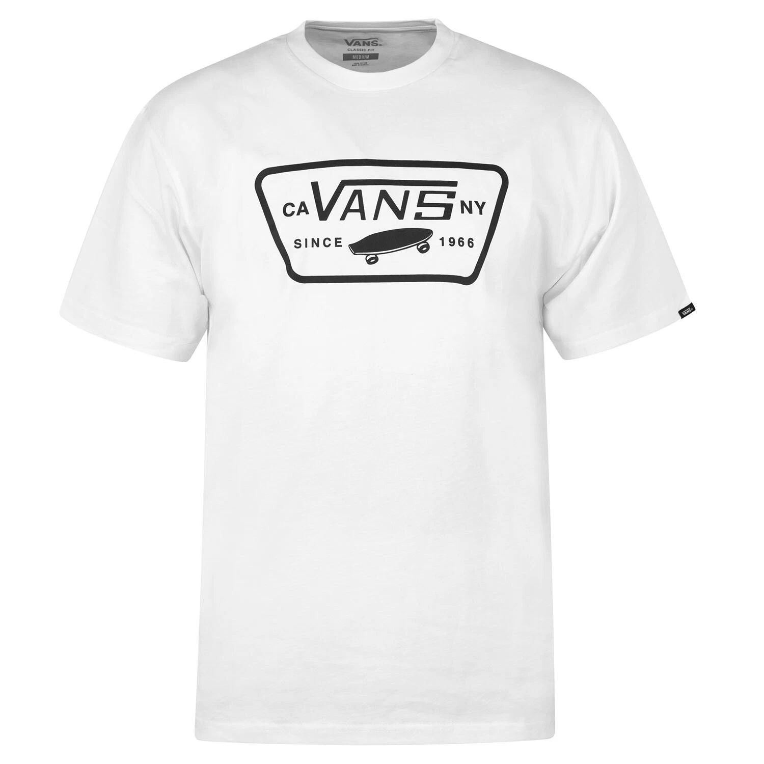 Vans Full Patch Logo T-Shirt White - Motifs T-Shirt with Print Print Unisex T-shirt, Sweatshirt, Hoodie, Long Sleeve Tee - T-Shirt, Sweatshirt, Hoodie