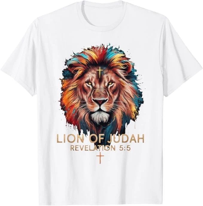 Lion of Judah Christian Cross T-Shirt Unisex T-shirt, Sweatshirt, Hoodie, Long Sleeve Tee - T-Shirt, Sweatshirt, Hoodie