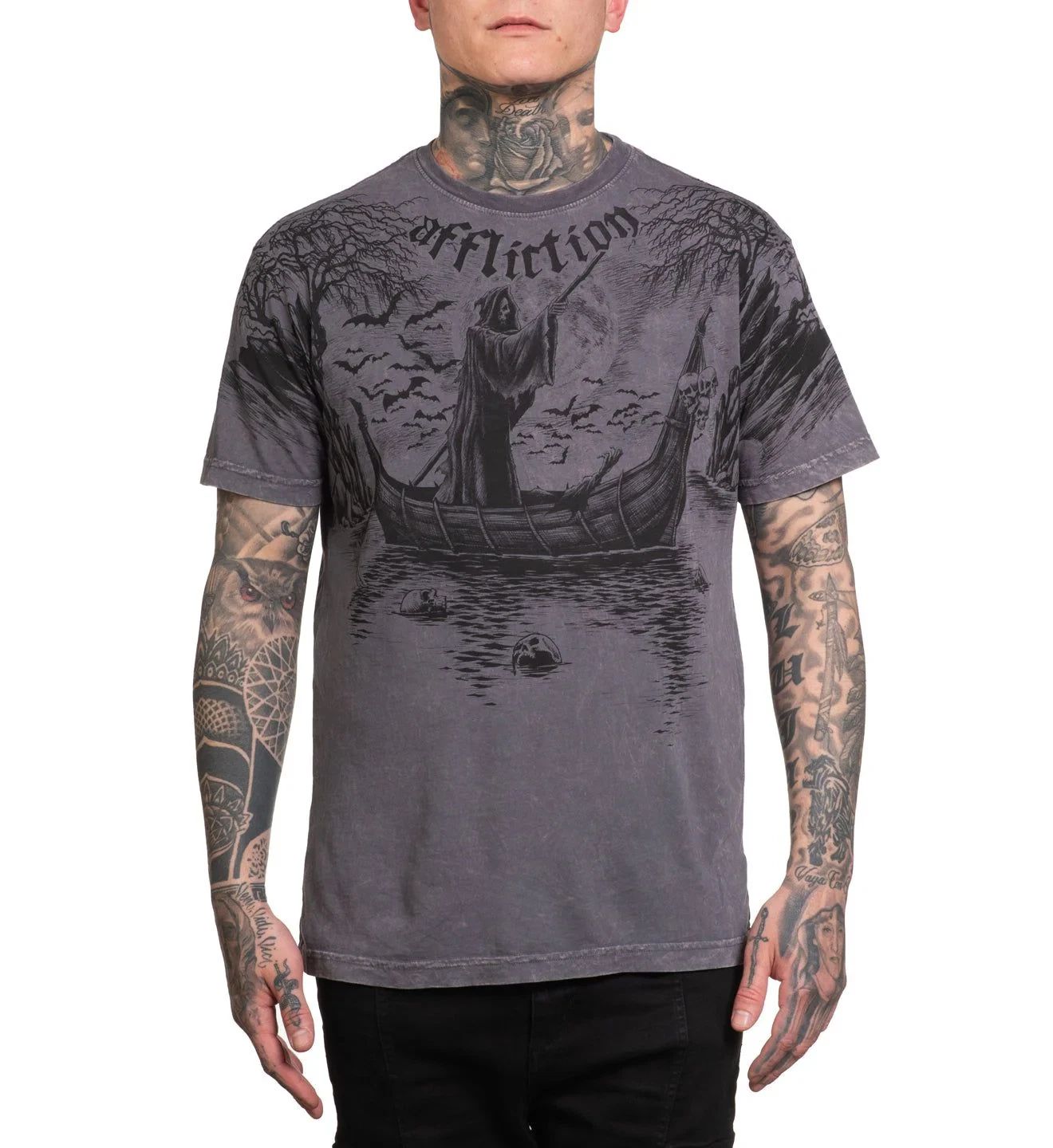 Affliction Men's T-shirt River Styx Unisex T-shirt, Sweatshirt, Hoodie, Long Sleeve Tee - T-Shirt, Sweatshirt, Hoodie
