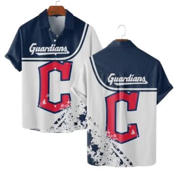 Cleveland Guardians Classic Splash Hawaiian Shirt Unisex T-shirt, Sweatshirt, Hoodie, Long Sleeve Tee - T-Shirt, Sweatshirt, Hoodie