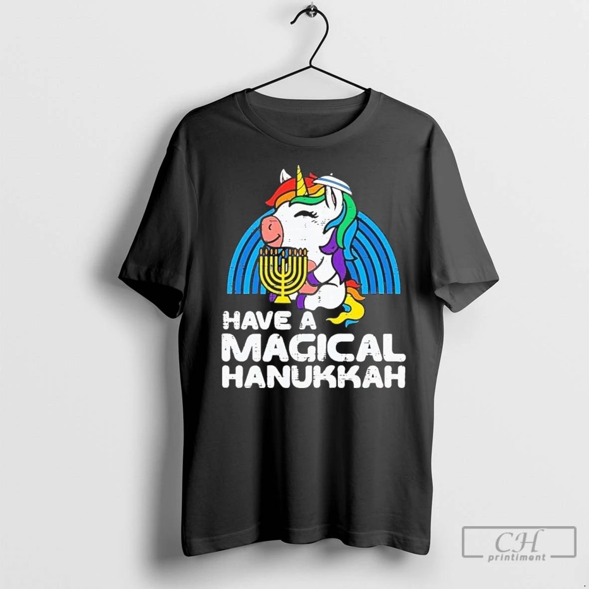 Premium Have Magical Hanukkah Unicorn Chanukah Unisex T-shirt, Sweatshirt, Hoodie, Long Sleeve Tee - T-Shirt, Sweatshirt, Hoodie