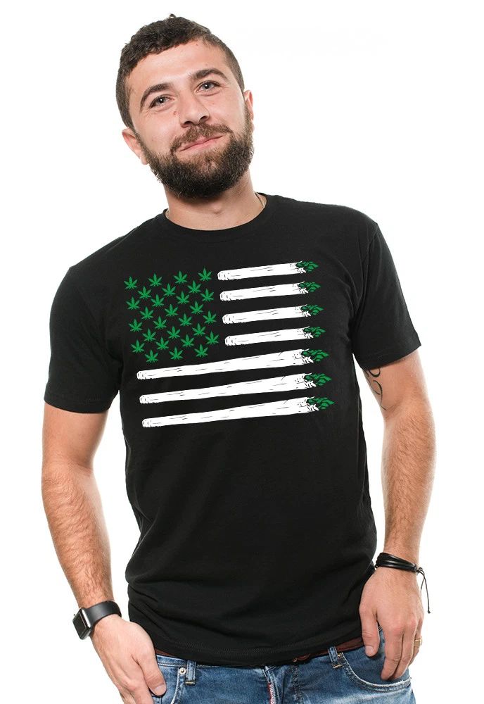 Cannabis Flag T-shirt Marijuana T-shirt Funny Mens T-shirt Weed Ganja Shirt Tee Unisex T-shirt, Sweatshirt, Hoodie, Long Sleeve Tee - T-Shirt, Sweatshirt, Hoodie