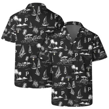 Pittsburgh Pirates Coastal Sailing Hawaiian Shirt Unisex T-shirt, Sweatshirt, Hoodie, Long Sleeve Tee - T-Shirt, Sweatshirt, Hoodie