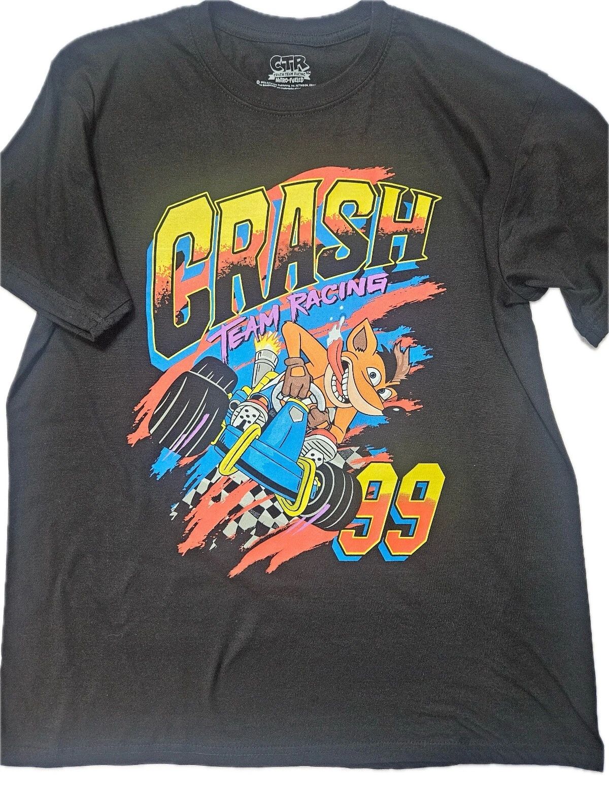 Crash Bandicoot T-Shirt Mens Multi-Size Team Racing 99 CTR Nitro Fueled Tee NEW Unisex T-shirt, Sweatshirt, Hoodie, Long Sleeve Tee - T-Shirt, Sweatshirt, Hoodie