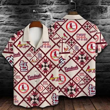 St. Louis Cardinals Quilt Patch Hawaiian Shirt Unisex T-shirt, Sweatshirt, Hoodie, Long Sleeve Tee - T-Shirt, Sweatshirt, Hoodie