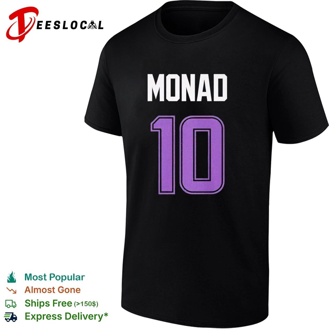 Monad 10 Jersey Style T-shirt Unisex T-shirt, Sweatshirt, Hoodie, Long Sleeve Tee - T-Shirt, Sweatshirt, Hoodie
