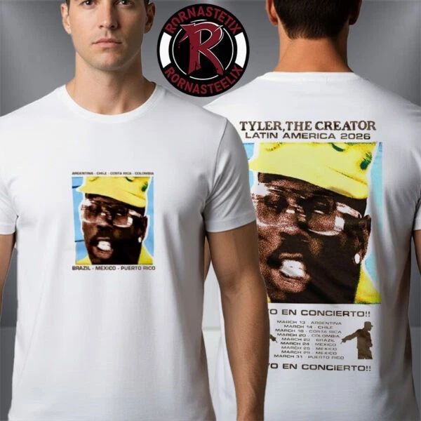 Tyler The Creator x Mercadorama Latin America 2026 Merch Tour Unisex T Shirt Unisex T-shirt, Sweatshirt, Hoodie, Long Sleeve Tee - T-Shirt, Sweatshirt, Hoodie