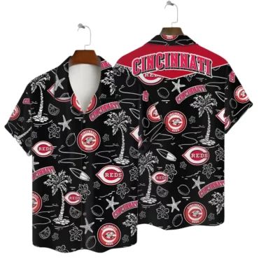 Cincinnati Reds Island Icons Hawaiian Shirt Unisex T-shirt, Sweatshirt, Hoodie, Long Sleeve Tee - T-Shirt, Sweatshirt, Hoodie