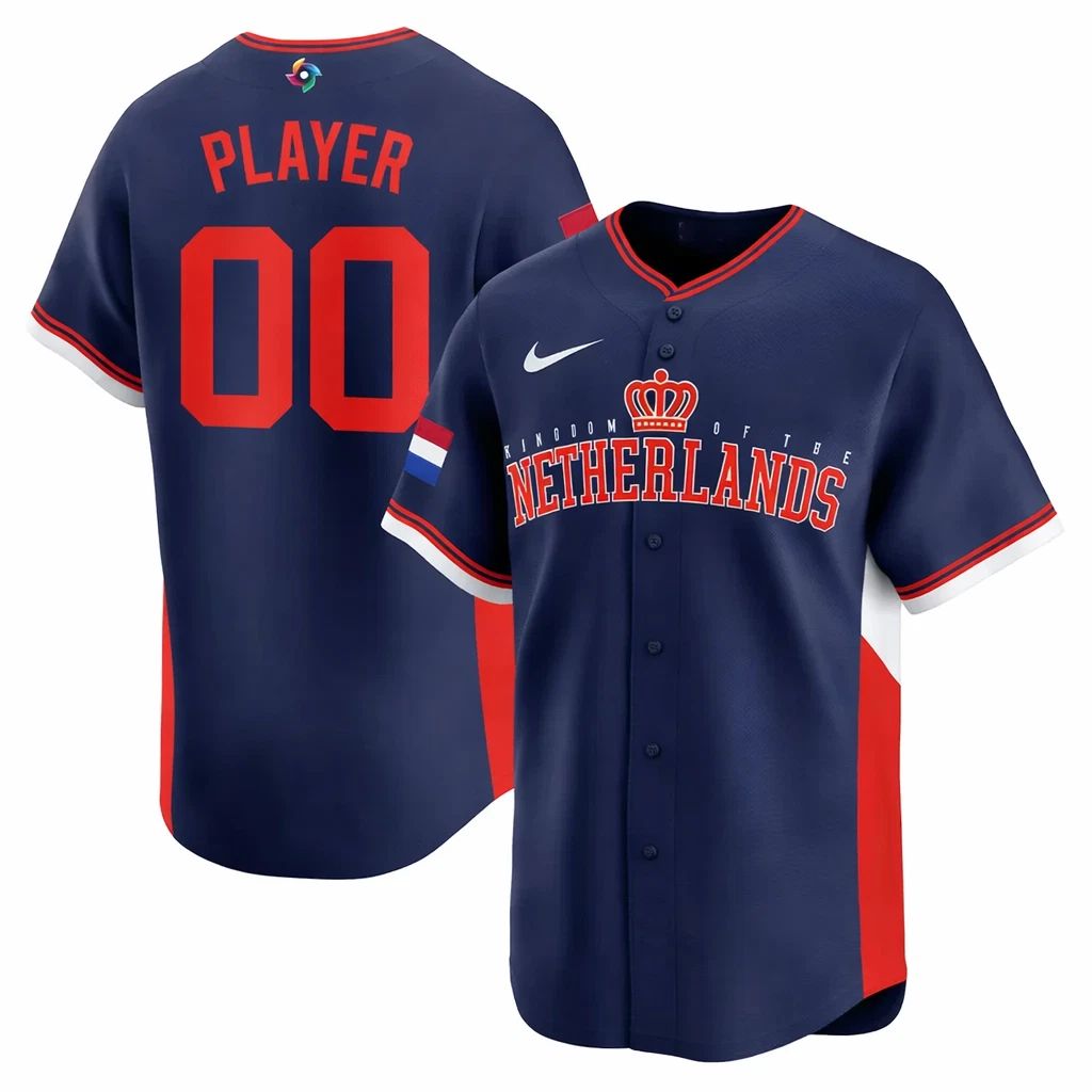 Men's Netherlands Baseball Navy 2026 World Baseball Classic Jersey Shirt Unisex T-shirt, Sweatshirt, Hoodie, Long Sleeve Tee - T-Shirt, Sweatshirt, Hoodie
