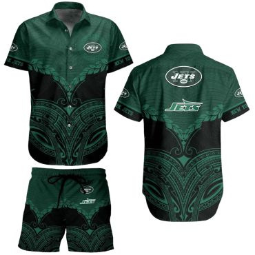 New York Jets Polynesian Pride Hawaiian Shirt Unisex T-shirt, Sweatshirt, Hoodie, Long Sleeve Tee - T-Shirt, Sweatshirt, Hoodie