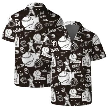 San Diego Padres Sketch Play Hawaiian Shirt Unisex T-shirt, Sweatshirt, Hoodie, Long Sleeve Tee - T-Shirt, Sweatshirt, Hoodie