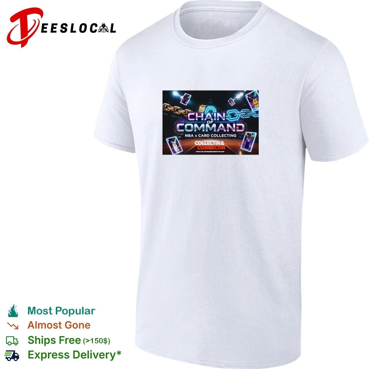 Chain of Command NBA x Card Collecting T-shirt Unisex T-shirt, Sweatshirt, Hoodie, Long Sleeve Tee - T-Shirt, Sweatshirt, Hoodie