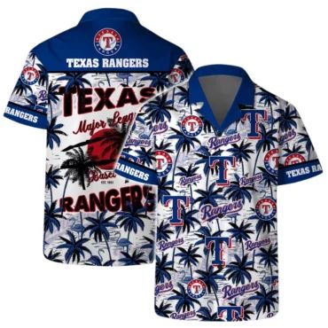 Texas Rangers Sunset League Hawaiian Shirt Unisex T-shirt, Sweatshirt, Hoodie, Long Sleeve Tee - T-Shirt, Sweatshirt, Hoodie