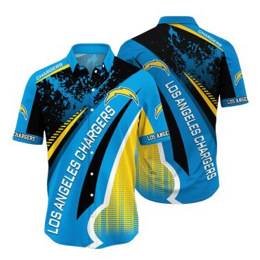 Los Angeles Chargers Lightning Streak Hawaiian Shirt Unisex T-shirt, Sweatshirt, Hoodie, Long Sleeve Tee - T-Shirt, Sweatshirt, Hoodie