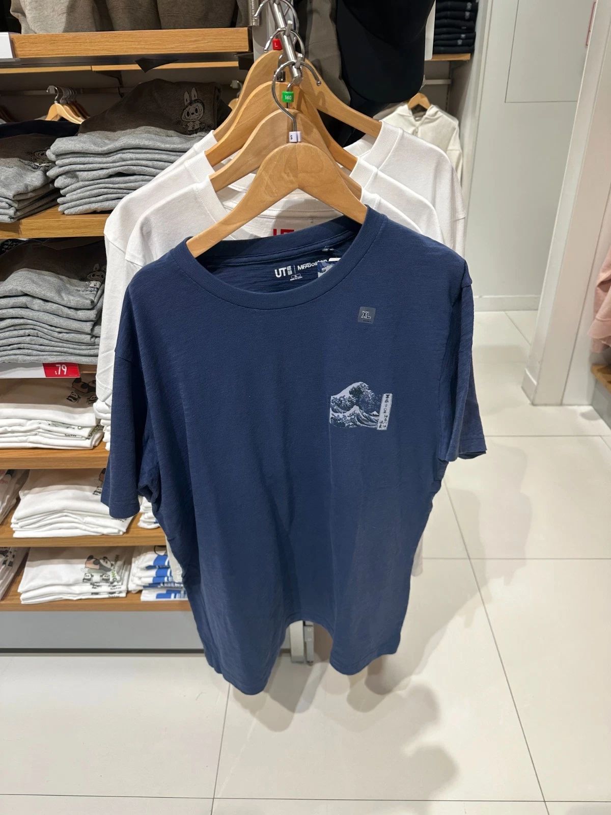 NWT UNIQLO UT Ukiyo-e Boston Arts BIG WAVE Blue Graphic Short Sleeve T-shirt TEE Unisex T-shirt, Sweatshirt, Hoodie, Long Sleeve Tee - T-Shirt, Sweatshirt, Hoodie