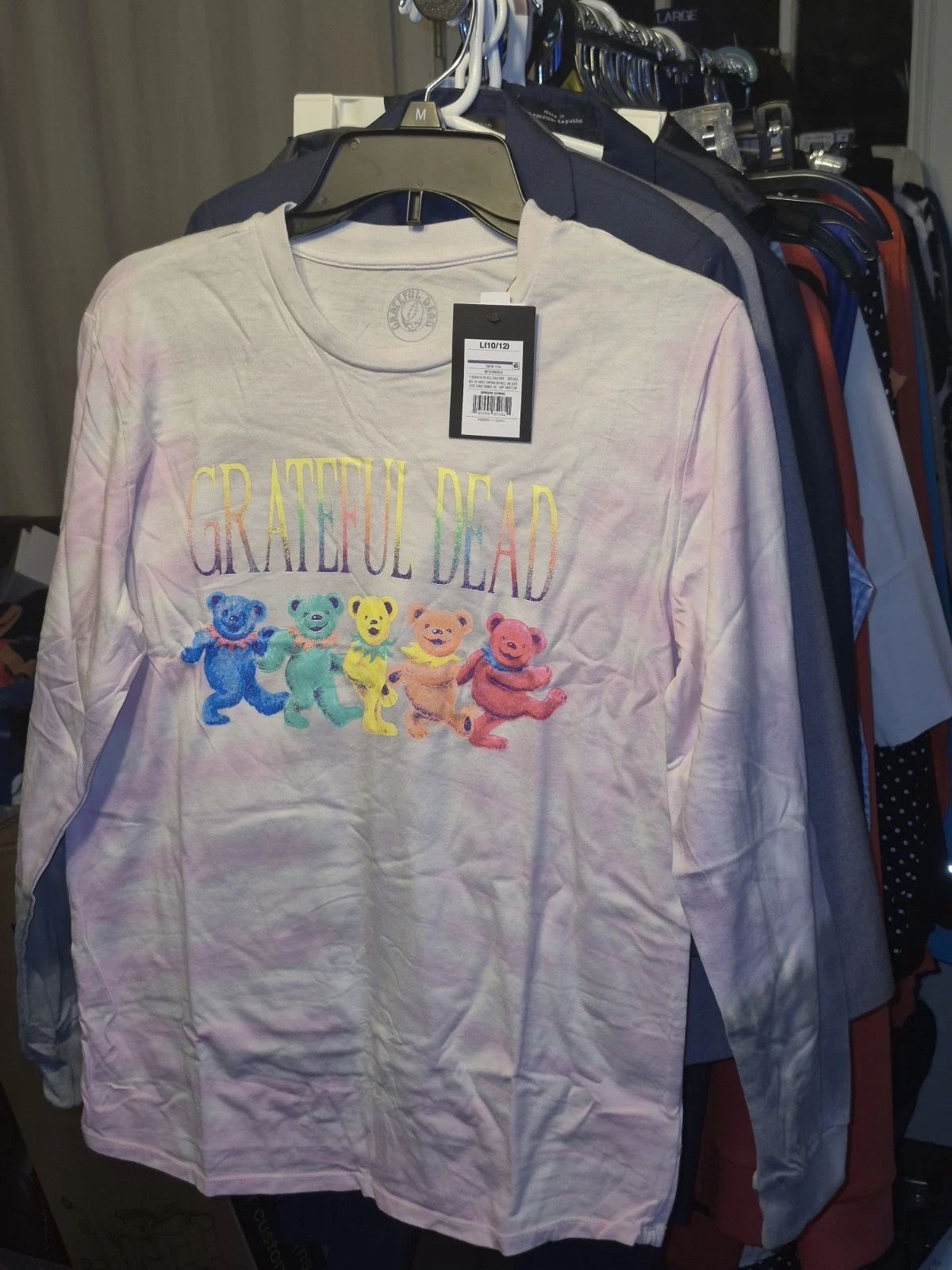grateful dead long sleeve tie dye shirt Unisex T-shirt, Sweatshirt, Hoodie, Long Sleeve Tee - T-Shirt, Sweatshirt, Hoodie