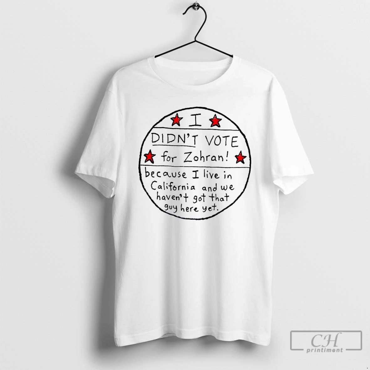 Premium I Didnt Vote For Zohran Because I Live In California T Shirts Unisex T-shirt, Sweatshirt, Hoodie, Long Sleeve Tee - T-Shirt, Sweatshirt, Hoodie