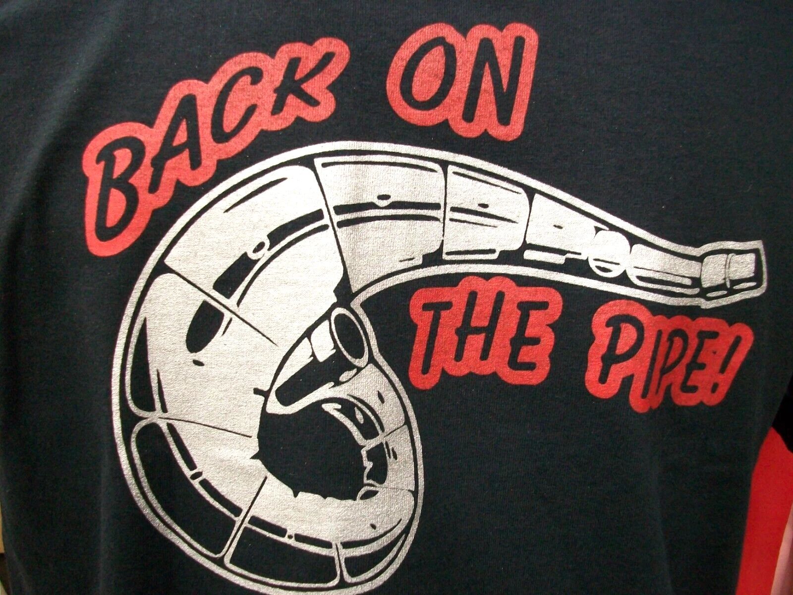 Funny MX ATV T-Shirt Tee 2 Stroke "Back On The Pipe" Black Motocross LARGE Unisex T-shirt, Sweatshirt, Hoodie, Long Sleeve Tee - T-Shirt, Sweatshirt, Hoodie