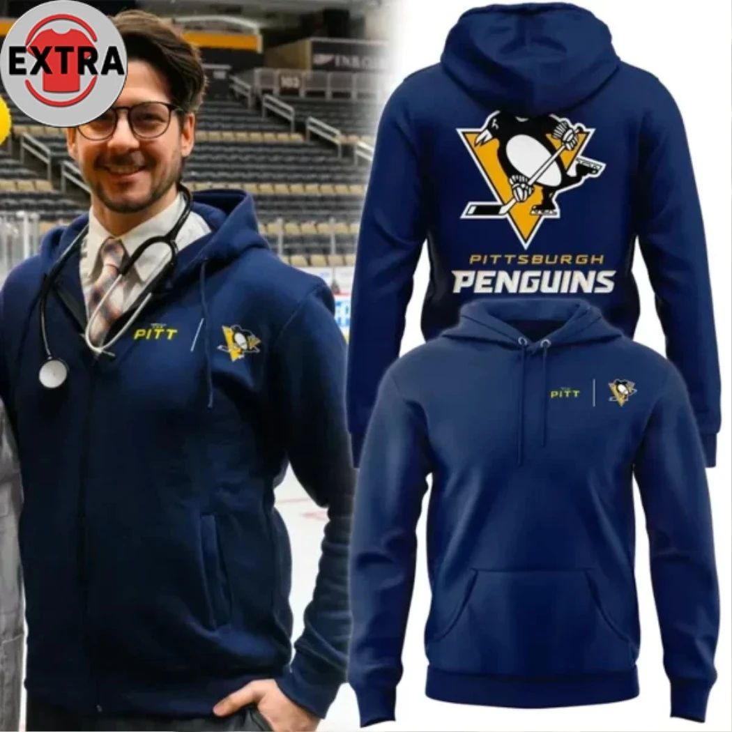 Pittsburgh Penguins X The Pitt Logo 2026 T-Shirt Unisex T-shirt, Sweatshirt, Hoodie, Long Sleeve Tee - T-Shirt, Sweatshirt, Hoodie