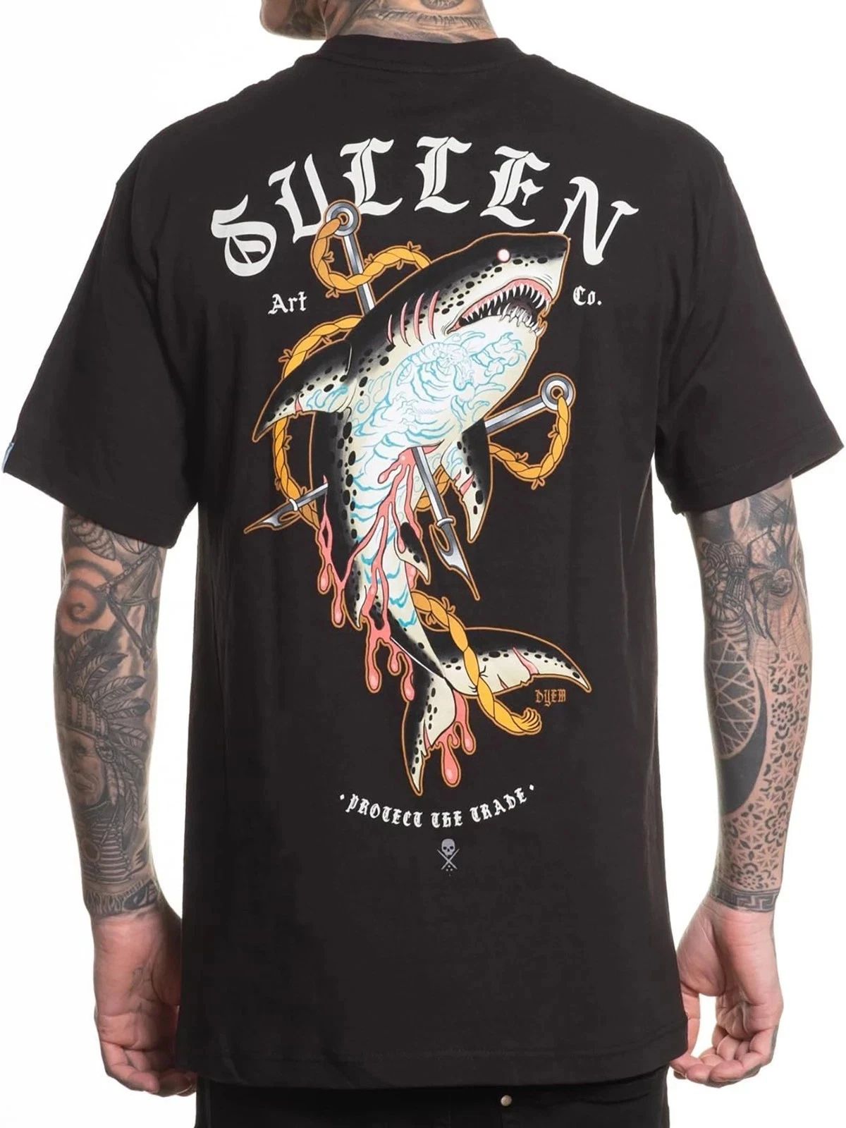 Sullen Art Collective True Artist Pin Up Tattoo Men's Standard Tee DYEM SHARK Unisex T-shirt, Sweatshirt, Hoodie, Long Sleeve Tee - T-Shirt, Sweatshirt, Hoodie