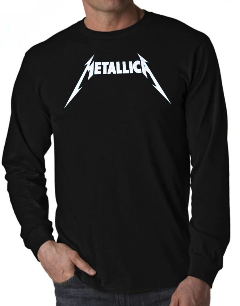METALLICA LOGO PUNK ROCK BAND long sleeve shirt Men's Sizes Unisex T-shirt, Sweatshirt, Hoodie, Long Sleeve Tee - T-Shirt, Sweatshirt, Hoodie