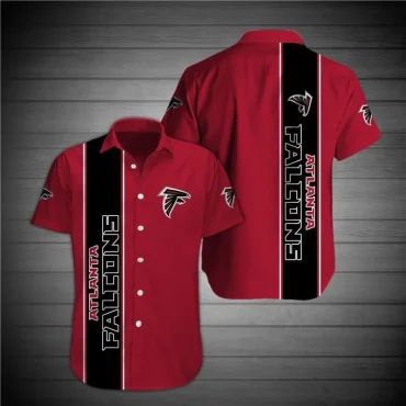 Atlanta Falcons Classic Stripe Hawaiian Shirt Unisex T-shirt, Sweatshirt, Hoodie, Long Sleeve Tee - T-Shirt, Sweatshirt, Hoodie