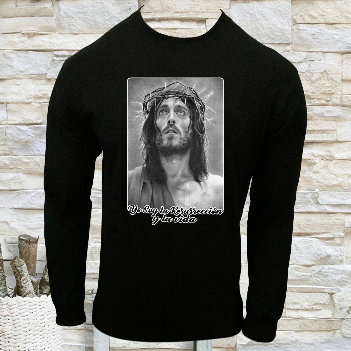 NEW JESUS YO SOY LA RESURRECCION Y LA VIDA CHRISTIAN MEN'S LONG SLEEVE T-SHIRT Unisex T-shirt, Sweatshirt, Hoodie, Long Sleeve Tee - T-Shirt, Sweatshirt, Hoodie
