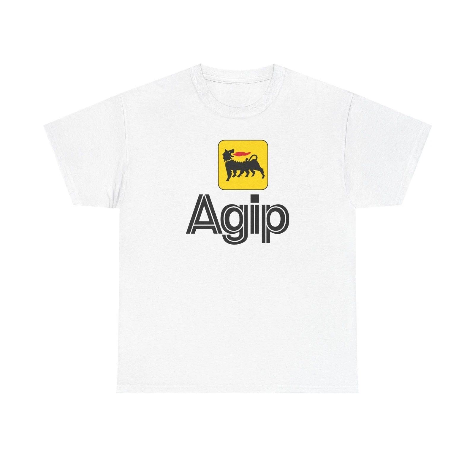 Vintage Inspired Agip Petroli Vintage Reproduction Unisex Heavy Cotton T-Shirt Unisex T-shirt, Sweatshirt, Hoodie, Long Sleeve Tee - T-Shirt, Sweatshirt, Hoodie