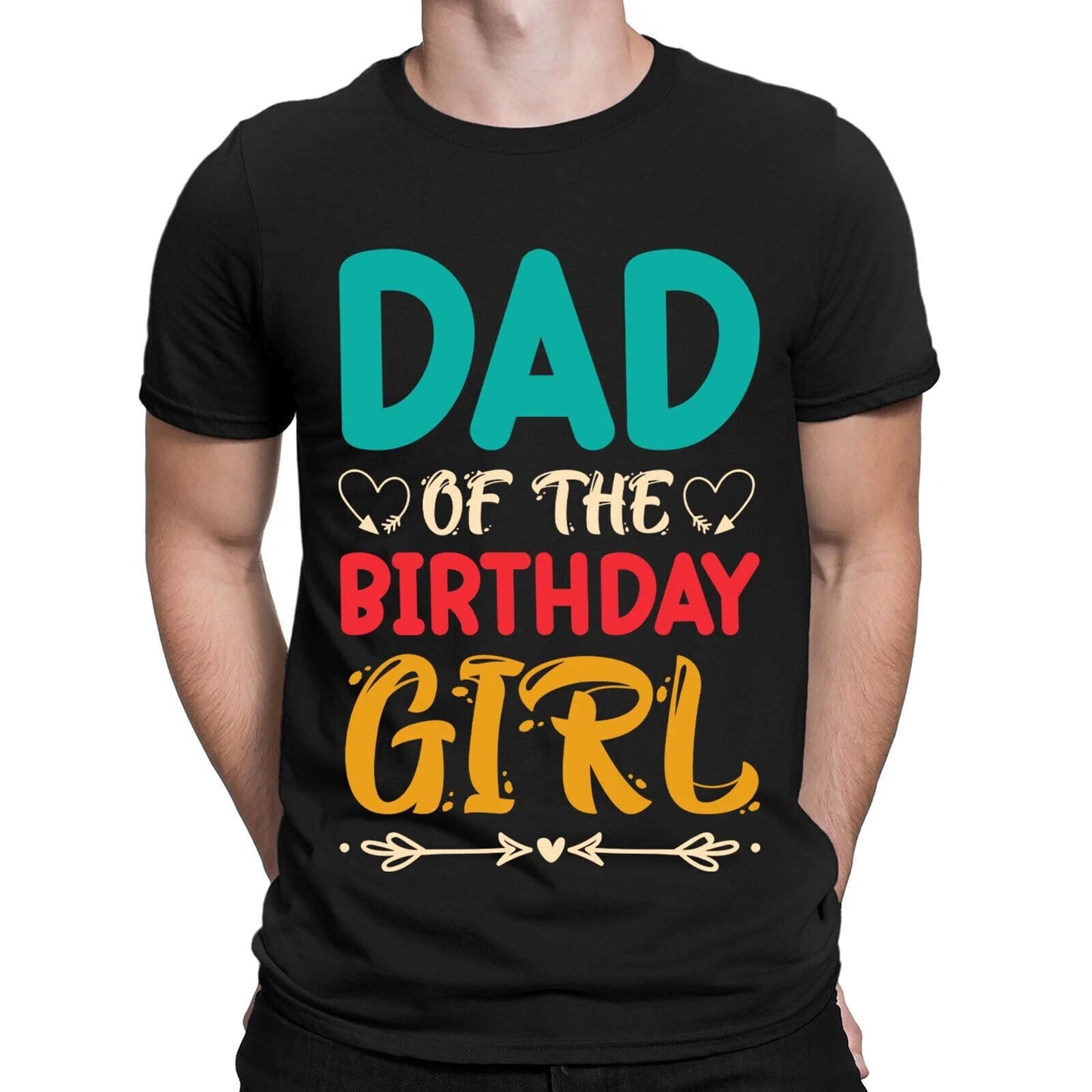 Dad Of The Birthday Girl Celebration Party Vintage Mens T-Shirts Tee Top #BAL Unisex T-shirt, Sweatshirt, Hoodie, Long Sleeve Tee - T-Shirt, Sweatshirt, Hoodie