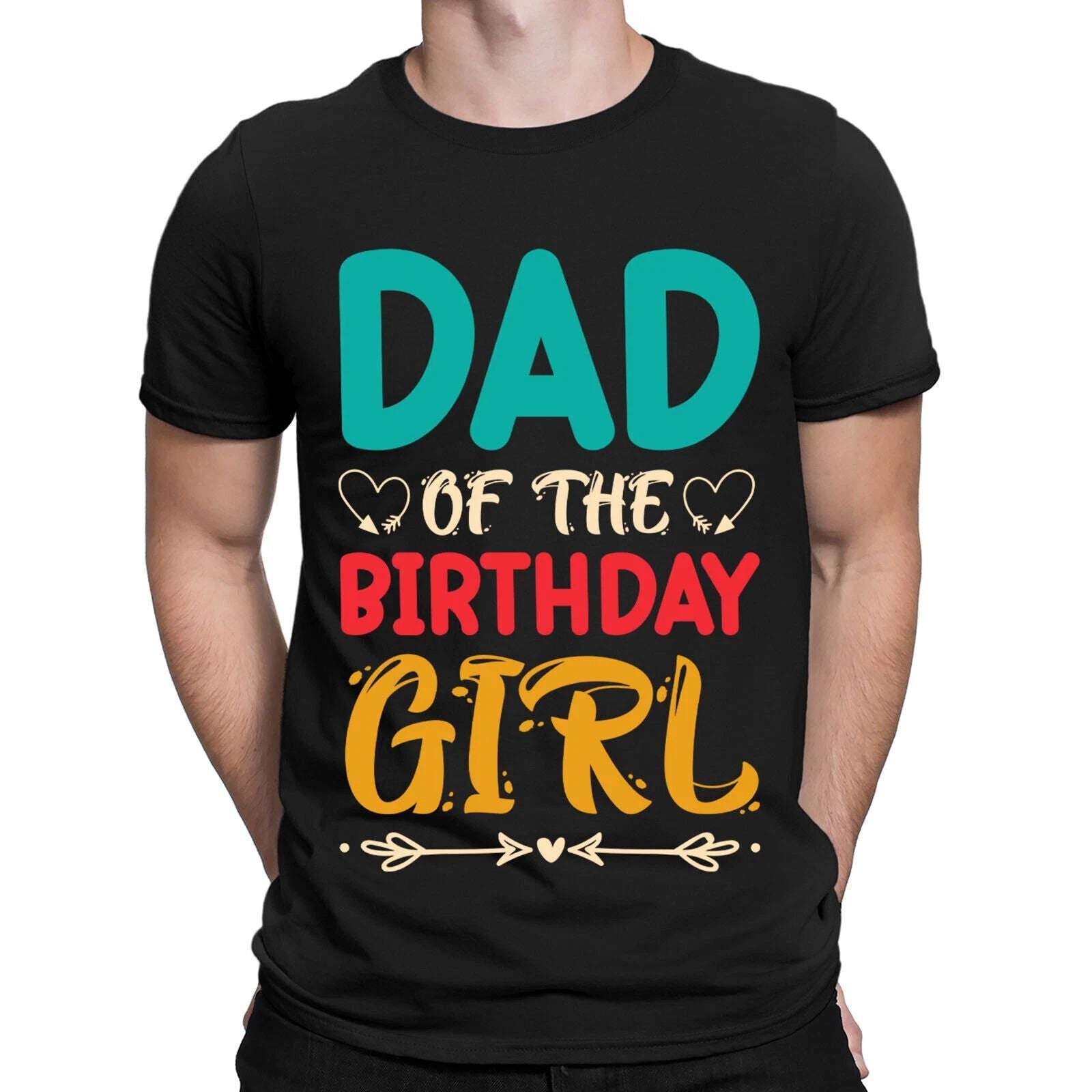 Dad Of The Birthday Girl Celebration Party Vintage Mens T-Shirts Tee Top #BAL Unisex T-shirt, Sweatshirt, Hoodie, Long Sleeve Tee - T-Shirt, Sweatshirt, Hoodie