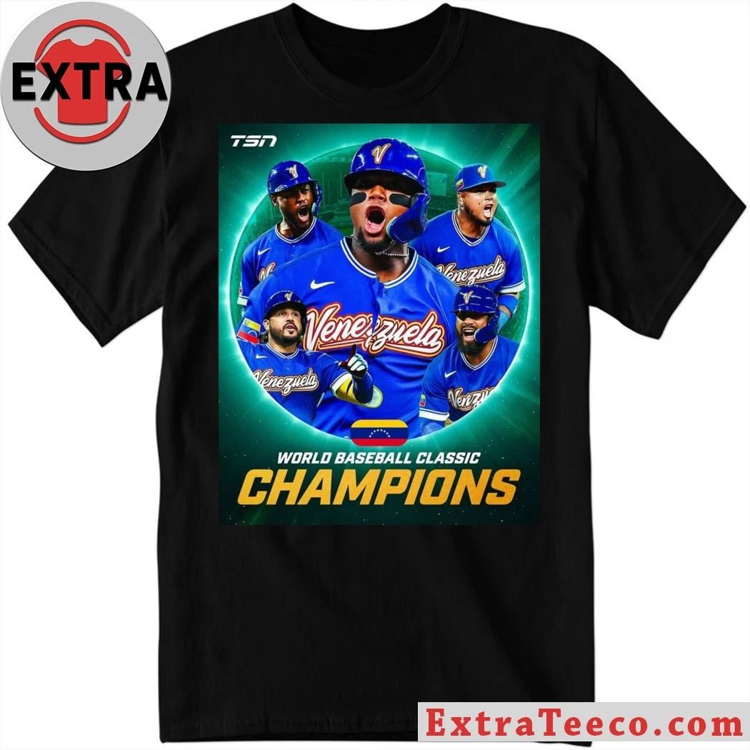 Venezuela won the 2026 World Baseball Classic, defeating the United States 3-2 Shirt Unisex T-shirt, Sweatshirt, Hoodie, Long Sleeve Tee - T-Shirt, Sweatshirt, Hoodie