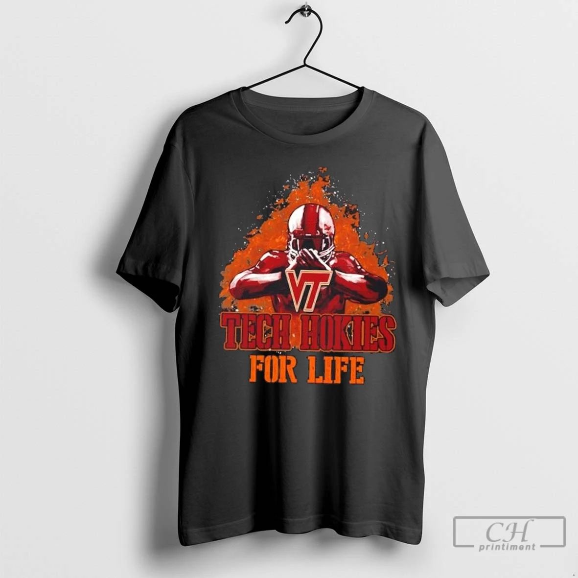 Premium Virginia Tech Hokies Football For Life Unisex T-shirt, Sweatshirt, Hoodie, Long Sleeve Tee - T-Shirt, Sweatshirt, Hoodie