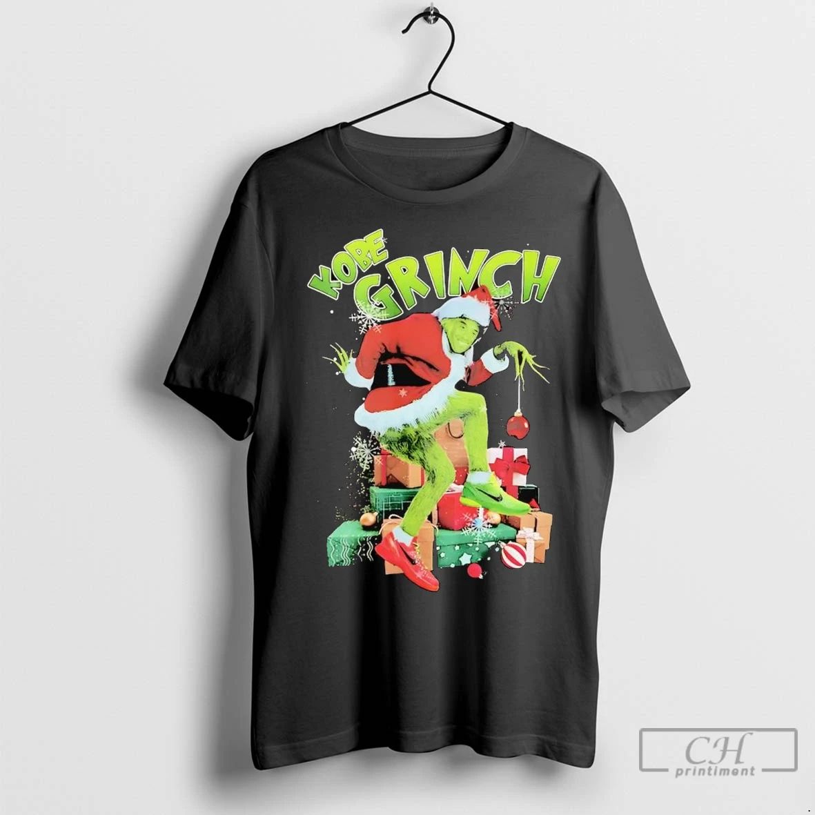 Premium Kobe Bryant Grinch Christmas Unisex T-shirt, Sweatshirt, Hoodie, Long Sleeve Tee - T-Shirt, Sweatshirt, Hoodie