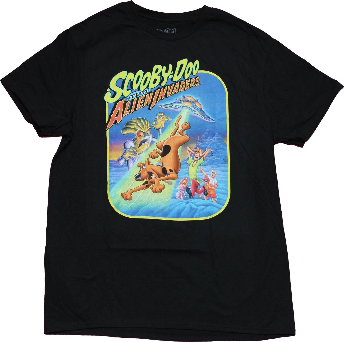 Scooby Doo  New Adult T-Shirt - And The Alien Invasion Artwork Unisex T-shirt, Sweatshirt, Hoodie, Long Sleeve Tee - T-Shirt, Sweatshirt, Hoodie