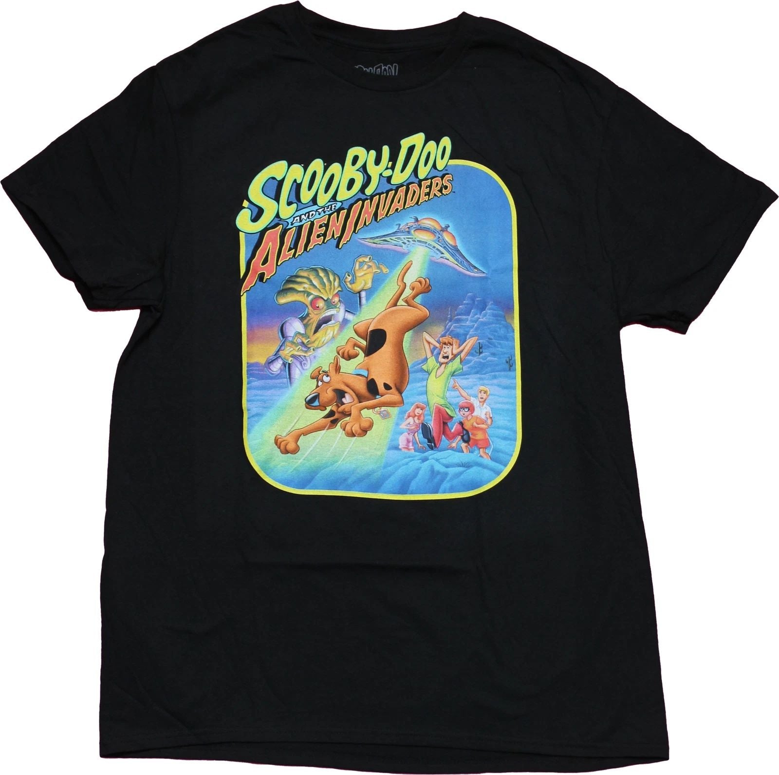 Scooby Doo  New Adult T-Shirt - And The Alien Invasion Artwork Unisex T-shirt, Sweatshirt, Hoodie, Long Sleeve Tee - T-Shirt, Sweatshirt, Hoodie