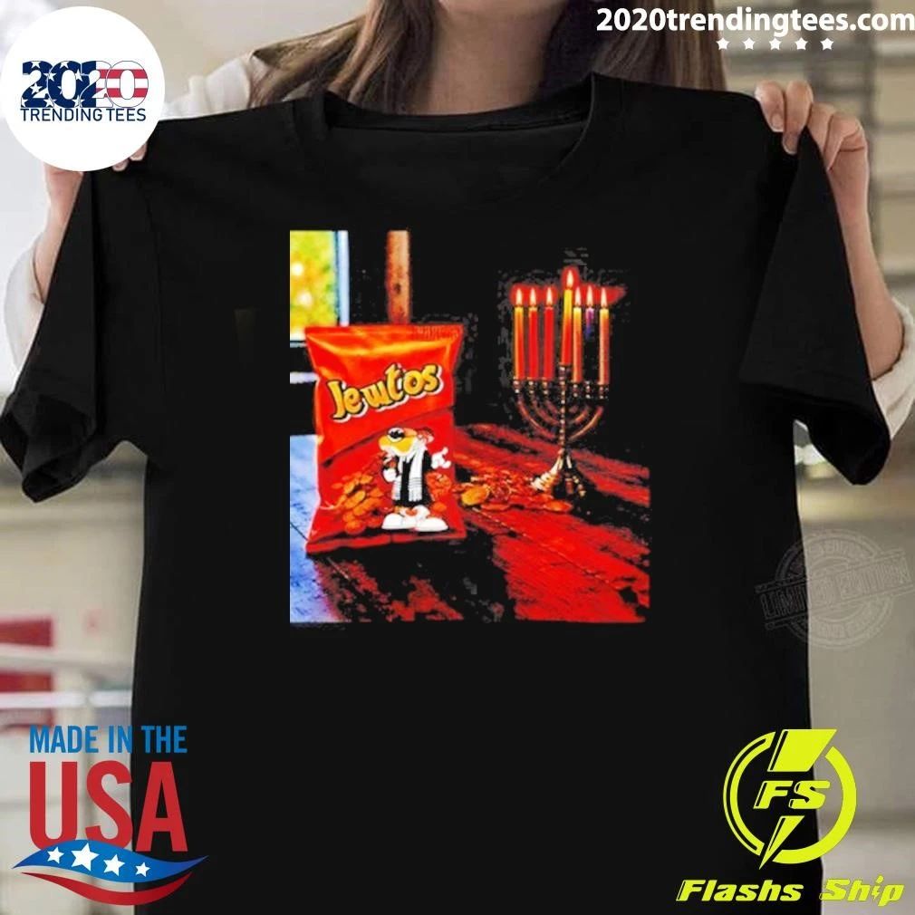 Jewtos Hanukkah Chips Jewish Menorah Funny Shirt Unisex T-shirt, Sweatshirt, Hoodie, Long Sleeve Tee - T-Shirt, Sweatshirt, Hoodie