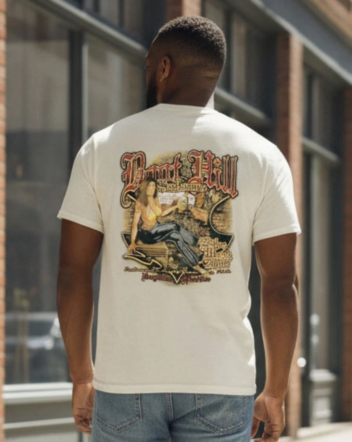 Vintage 2007 Boot Hill Saloon Beige T-Shirt Biker Bar Cards Chopper Size 2XL Unisex T-shirt, Sweatshirt, Hoodie, Long Sleeve Tee - T-Shirt, Sweatshirt, Hoodie